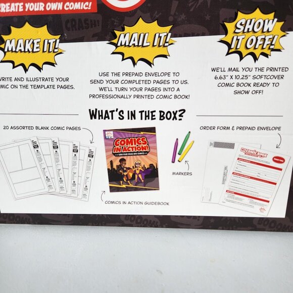 New Lulu Jr. My Comic Book making craft kit writing comicbook Published 6.75" x - Picture 4 of 11